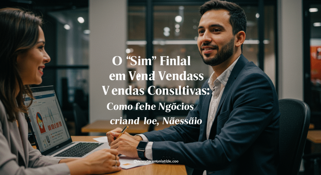 Imagem para O 'Sim' Final em Vendas Consultivas: Como Fechar Negócios Criando Valor, Não Pressão