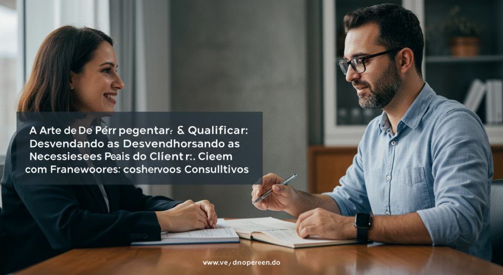 Imagem para A Arte de Perguntar e Qualificar: Desvendando as Necessidades Reais do Cliente com Frameworks Consultivos