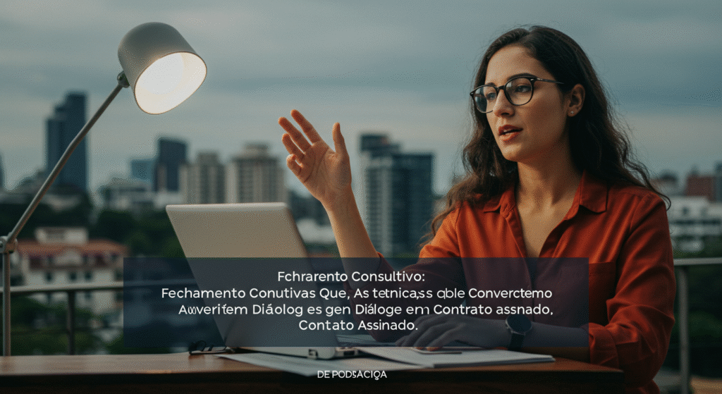 Imagem para Fechamento Consultivo: As Técnicas Que Convertem Diálogo em Contrato Assinado
